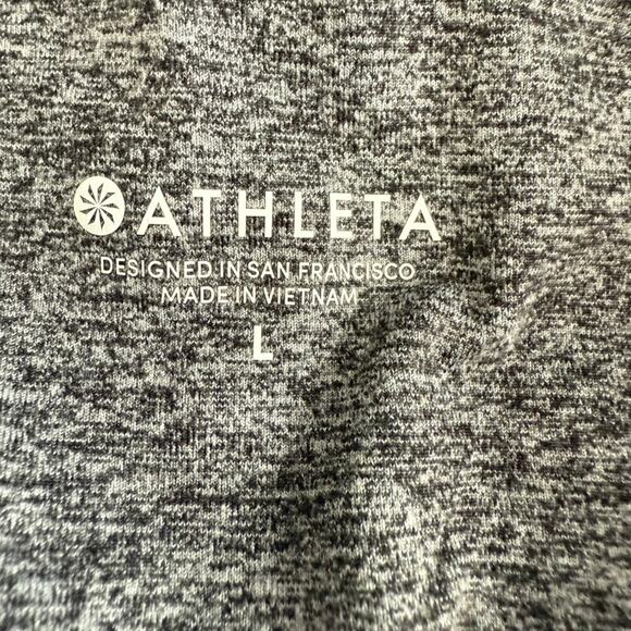 Athleta Barre Cinch Pants Stretch Breathable High Rise Gray Women L Activewear - Picture 3 of 6